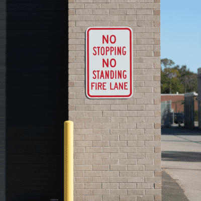 No Stopping No Standing Fire Lane