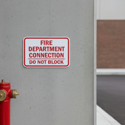 Fire Department Connection Do Not Block