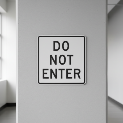 Do Not Enter