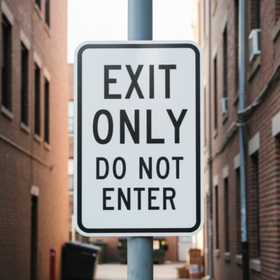 Exit Only Do Not Enter