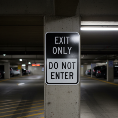 Exit Only Do Not Enter