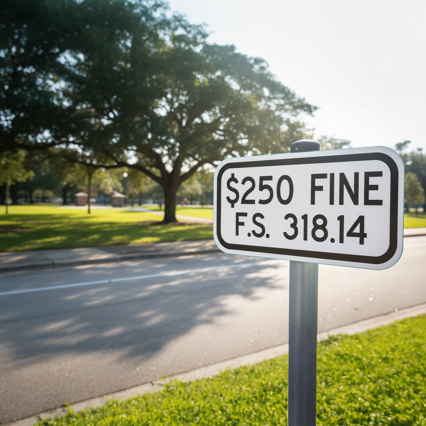 $250 Fine F.S. 318.14