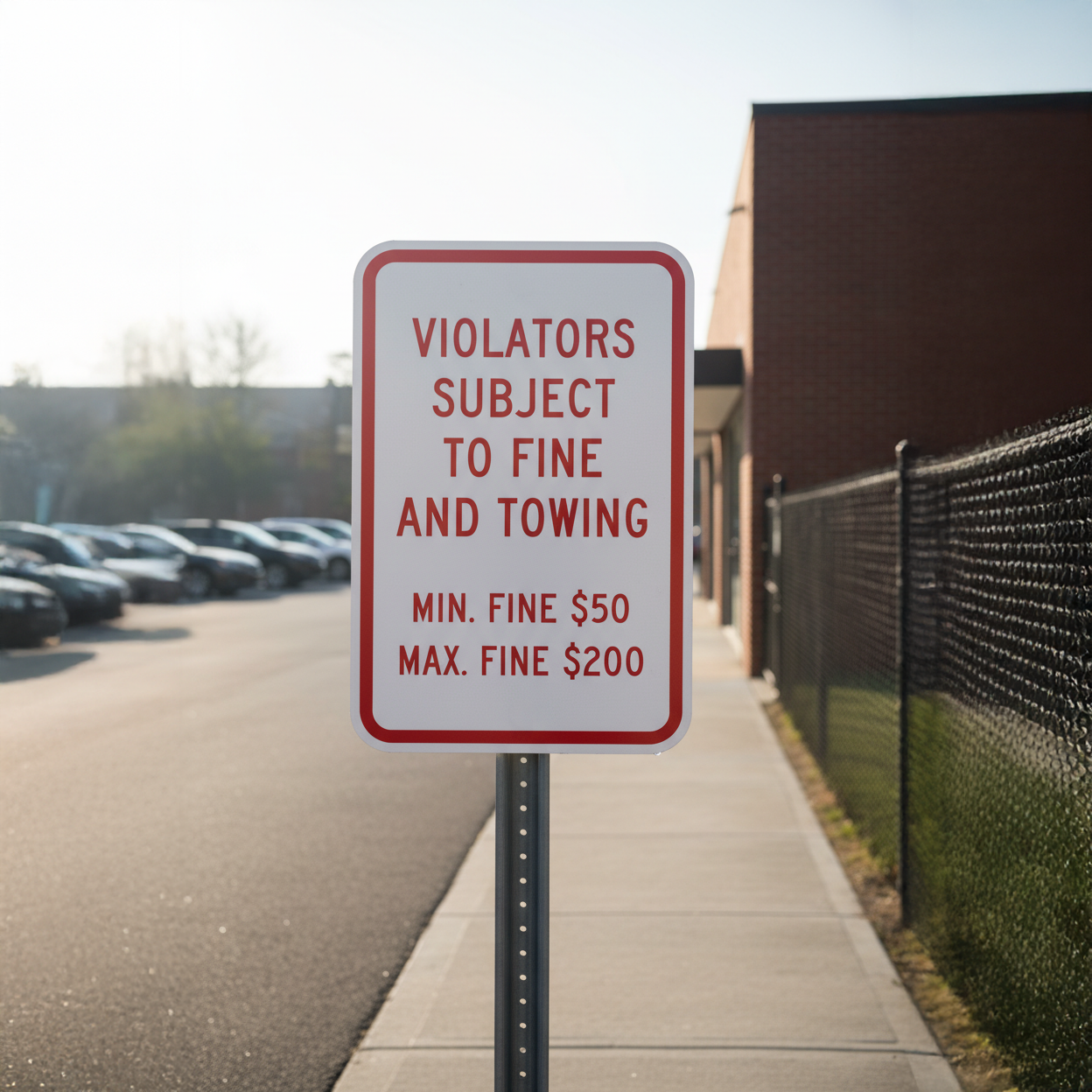 Violators Subject To Fine And Towing Min. - Image 2