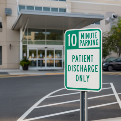 10 Minute Parking Patient Discharge Only