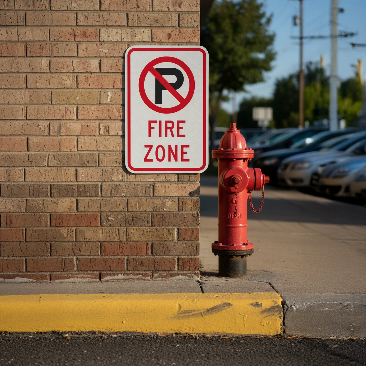 (No Parking Sym) Fire Zone - Image 2