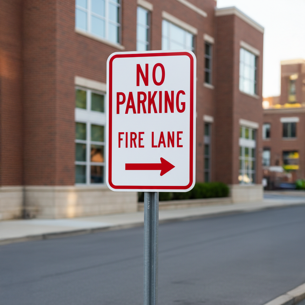 No Parking Fire Lane (Right Arrow) - Image 2