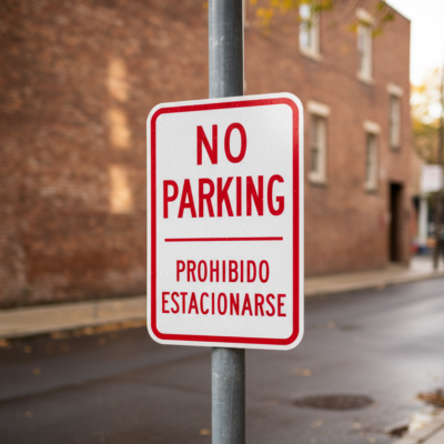 No Parking / Prohibido Estacionarse (Bilingual)