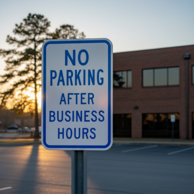 No Parking After Business Hours
