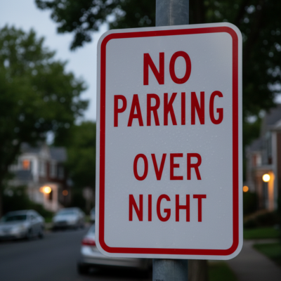 No Parking Over Night