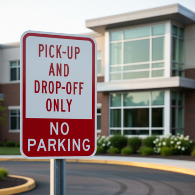 Pick-Up And Drop-Off Only No Parking