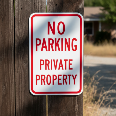 No Parking Private Property