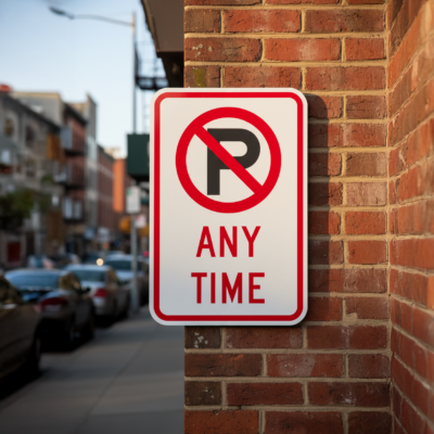 (No Parking Sym) Any Time