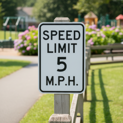 Speed Limit 5 M.P.H.