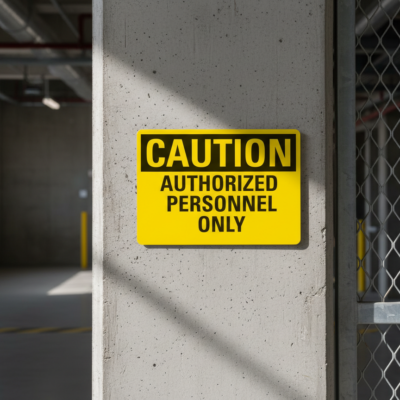 Caution Authorized Personnel Only