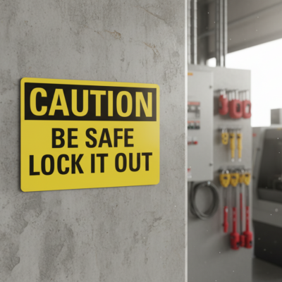 Caution Be Safe Lock It Out