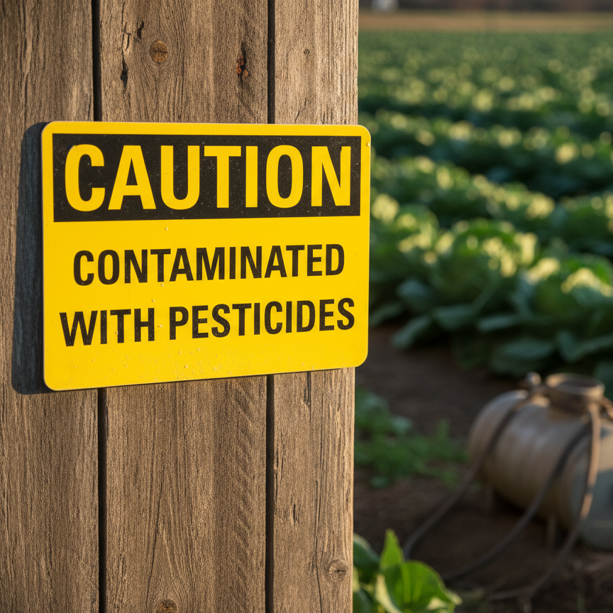 Caution Contaminated With Pesticides - Image 2