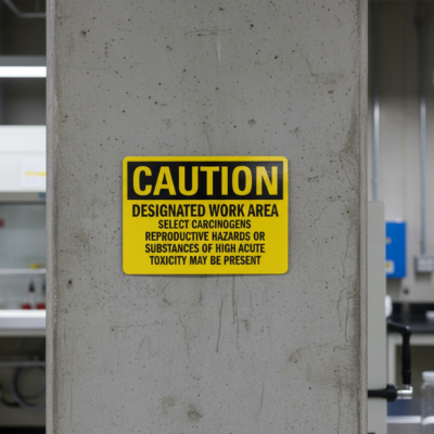Caution Designated Work Areaselect Carcinogens
