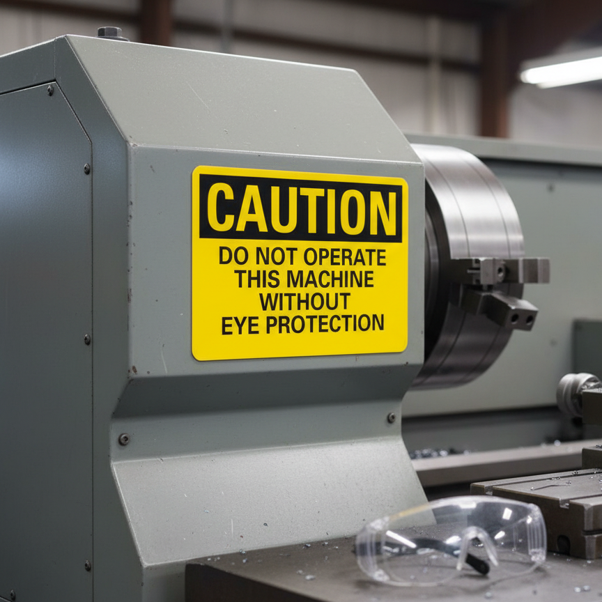 Caution Do Not Operate This Machine Without