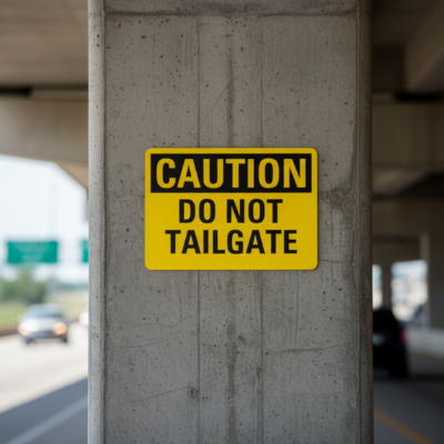 Caution Do Not Tailgate