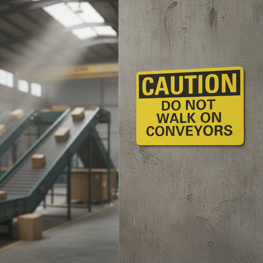 Caution Do Not Walk On Conveyors - Image 2