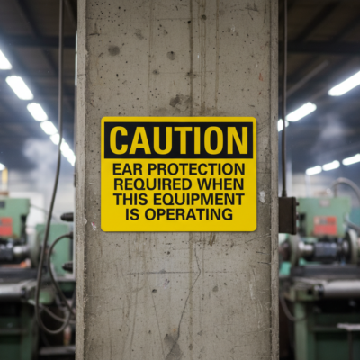 Caution Ear Protection Required When This Equipment