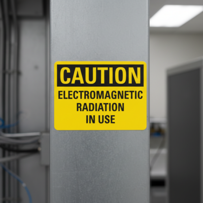 Caution Electromagentic Radiation In Use