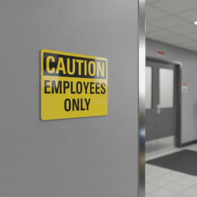 Caution Employees Only
