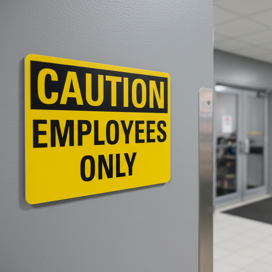 Caution Employees Only - Image 2