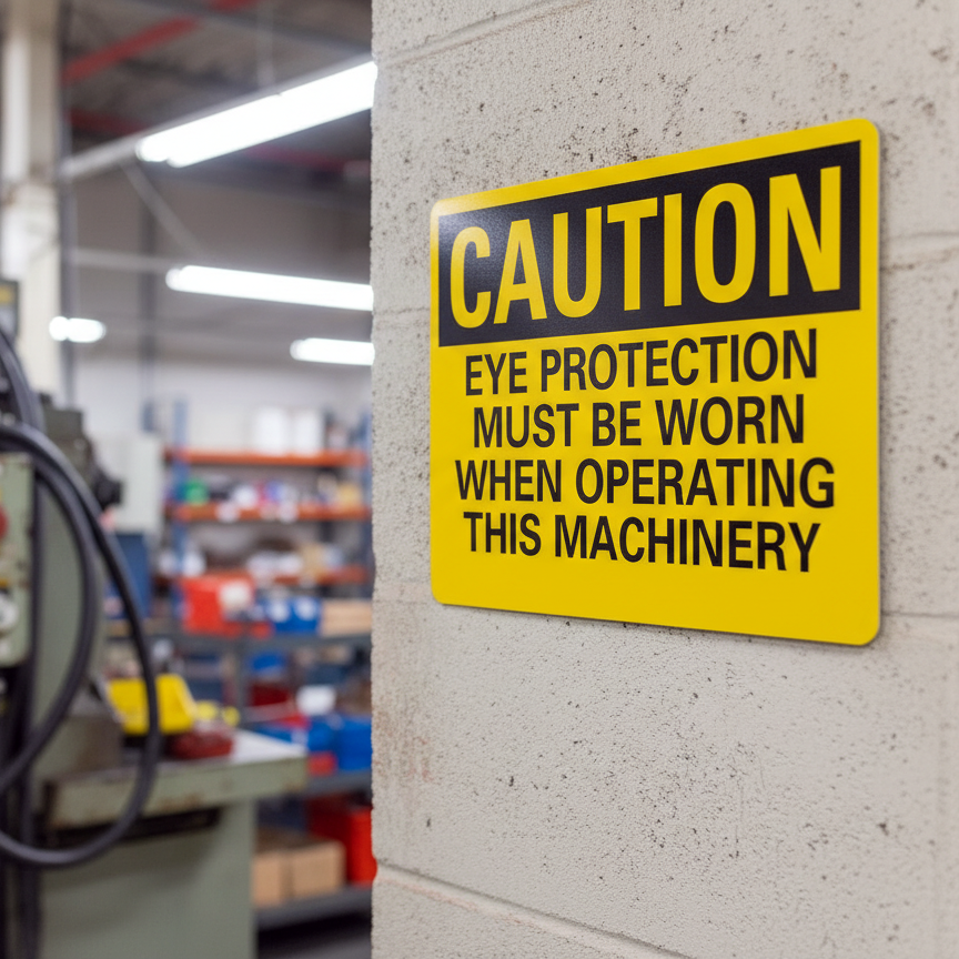 Caution Eye Protection Must Be Worn When Operating - Image 2