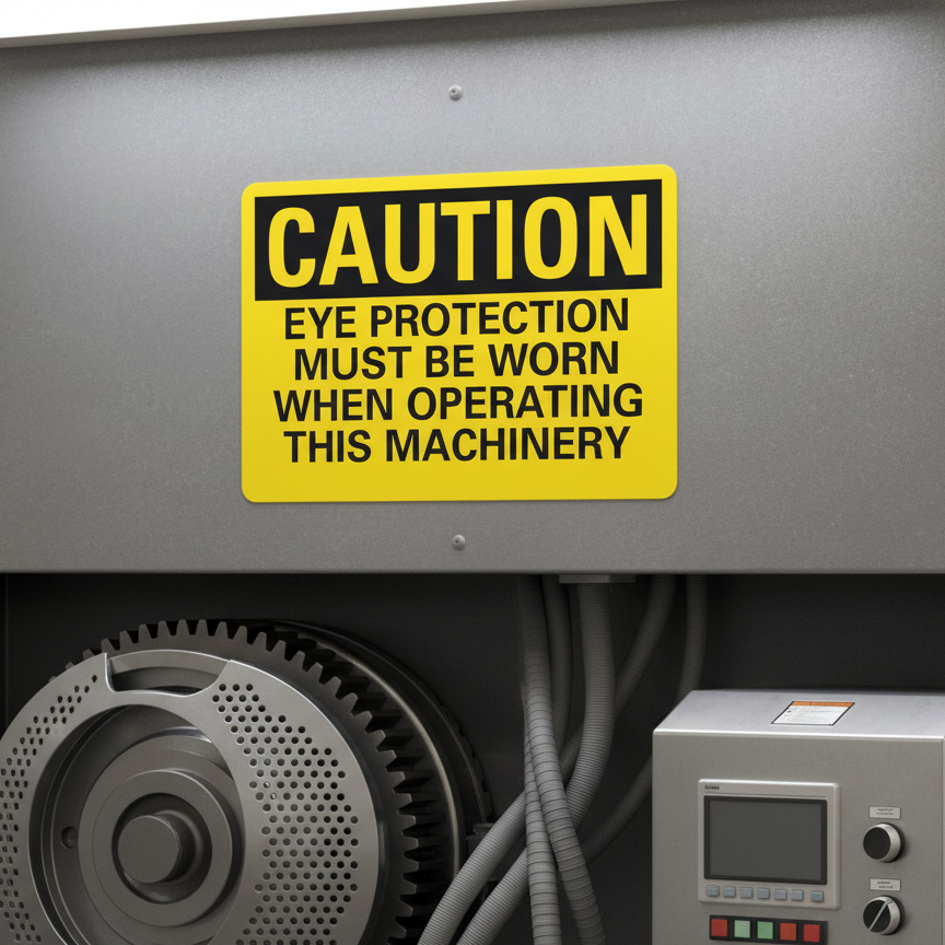 Caution Eye Protection Must Be Worn When Operating - Image 2