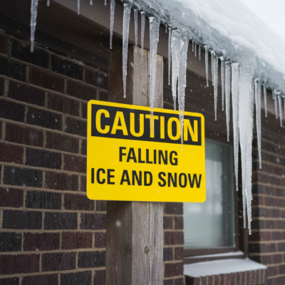 Caution Falling Ice And Snow