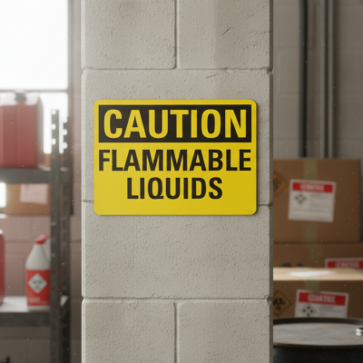 Caution Flammable Liquids