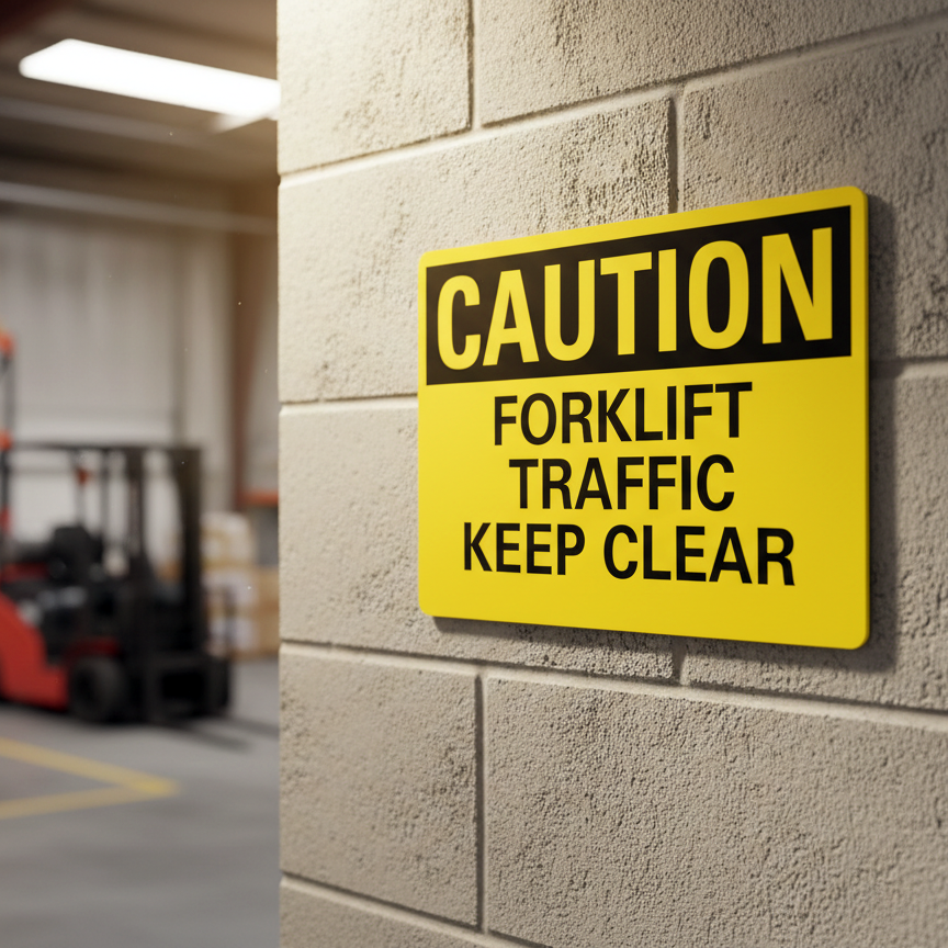 Caution Forklift Traffic Keep Clear - Image 2
