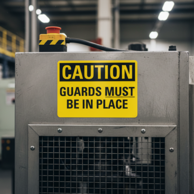 Caution Guards Must Be In Place