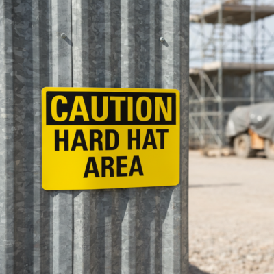 Caution Hard Hat Area