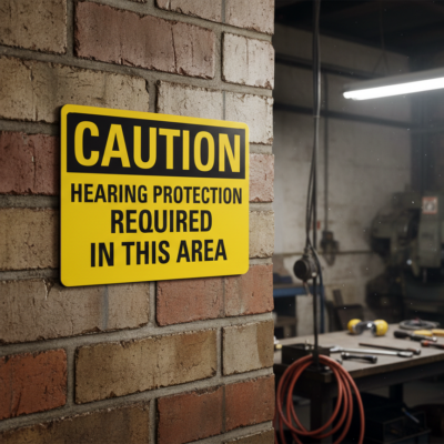Caution Hearing Protection Required In This Area