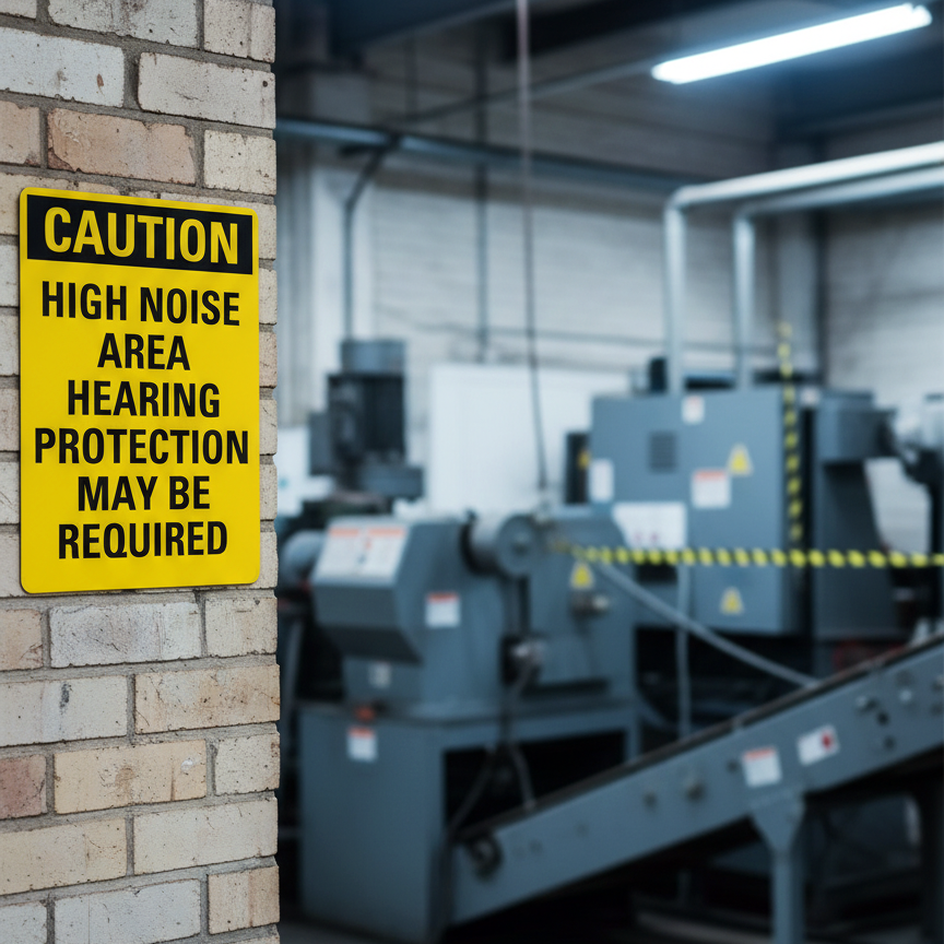 Caution High Noise Area Hearing Protection - Image 2