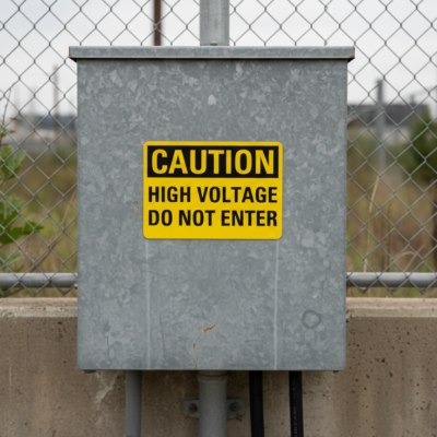 Caution High Voltage Do Not Enter