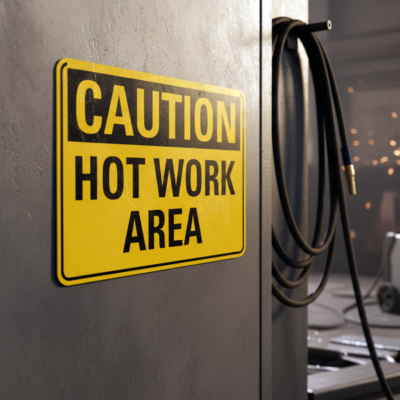 Caution Hot Work Area