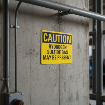 Caution Hydrogen Sulfide Gas May Be Present