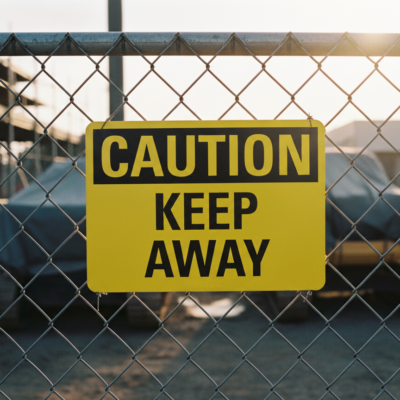 Caution Keep Away