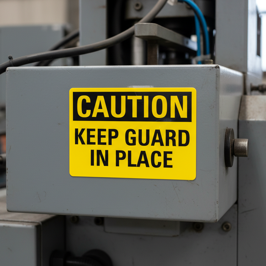 Caution Keep Guard In Place - Image 2