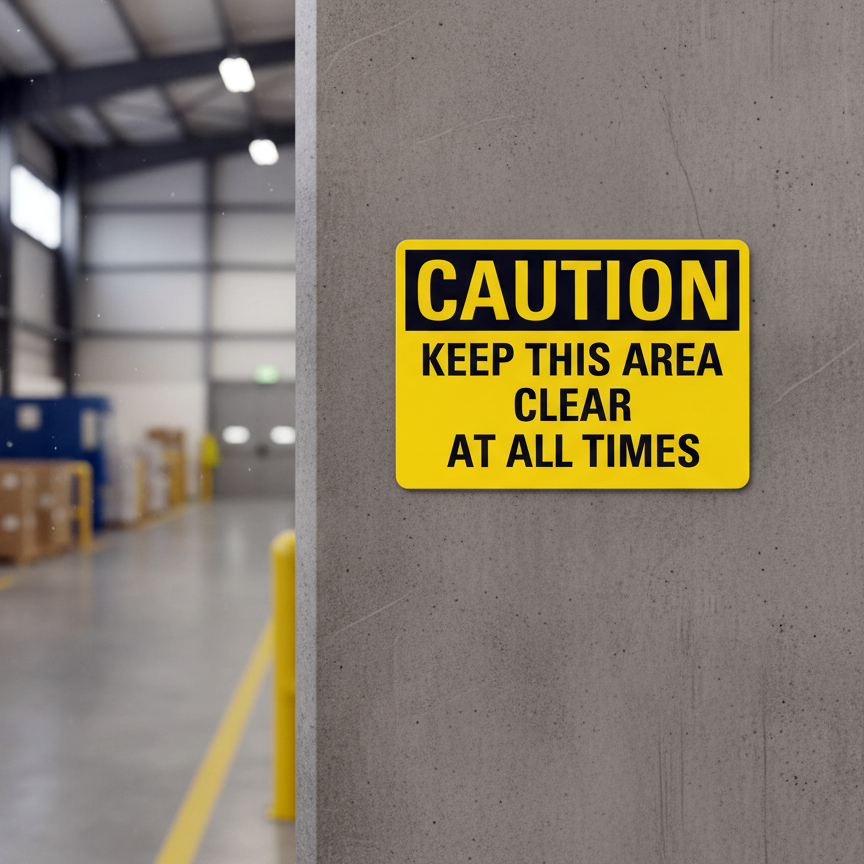 Caution Keep This Area Clear At All Times - Image 2