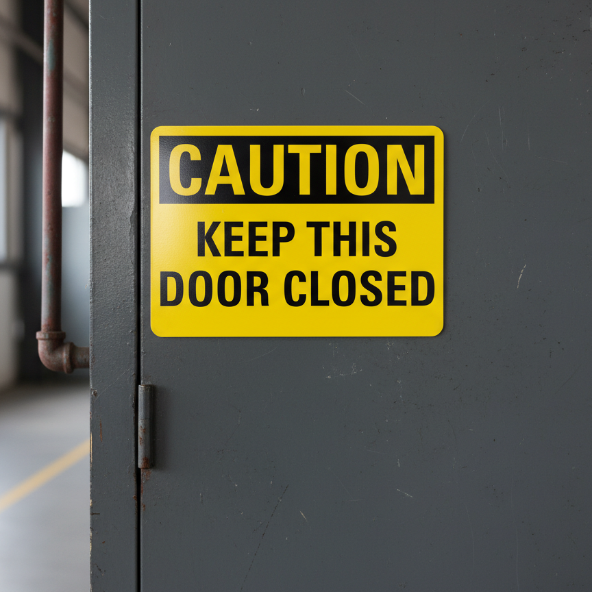 Caution Keep This Door Closed - Image 2