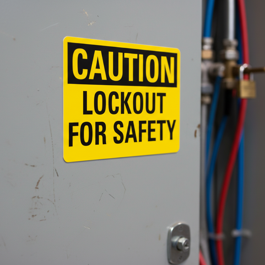 Caution Lockout For Safety