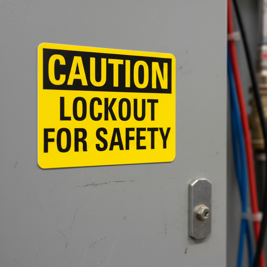 Caution Lockout For Safety - Image 2