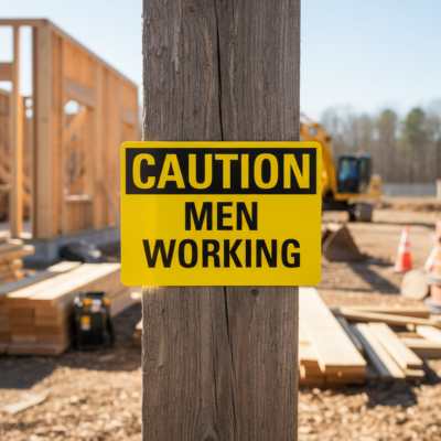 Caution Men Working