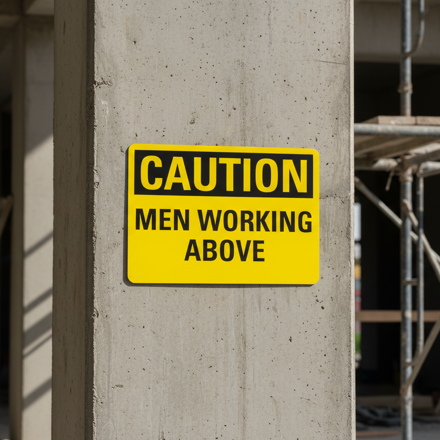 Caution Men Working Above