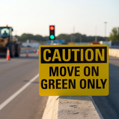 Caution Move On Green Only