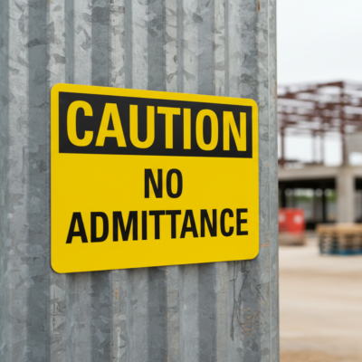 Caution No Admittance